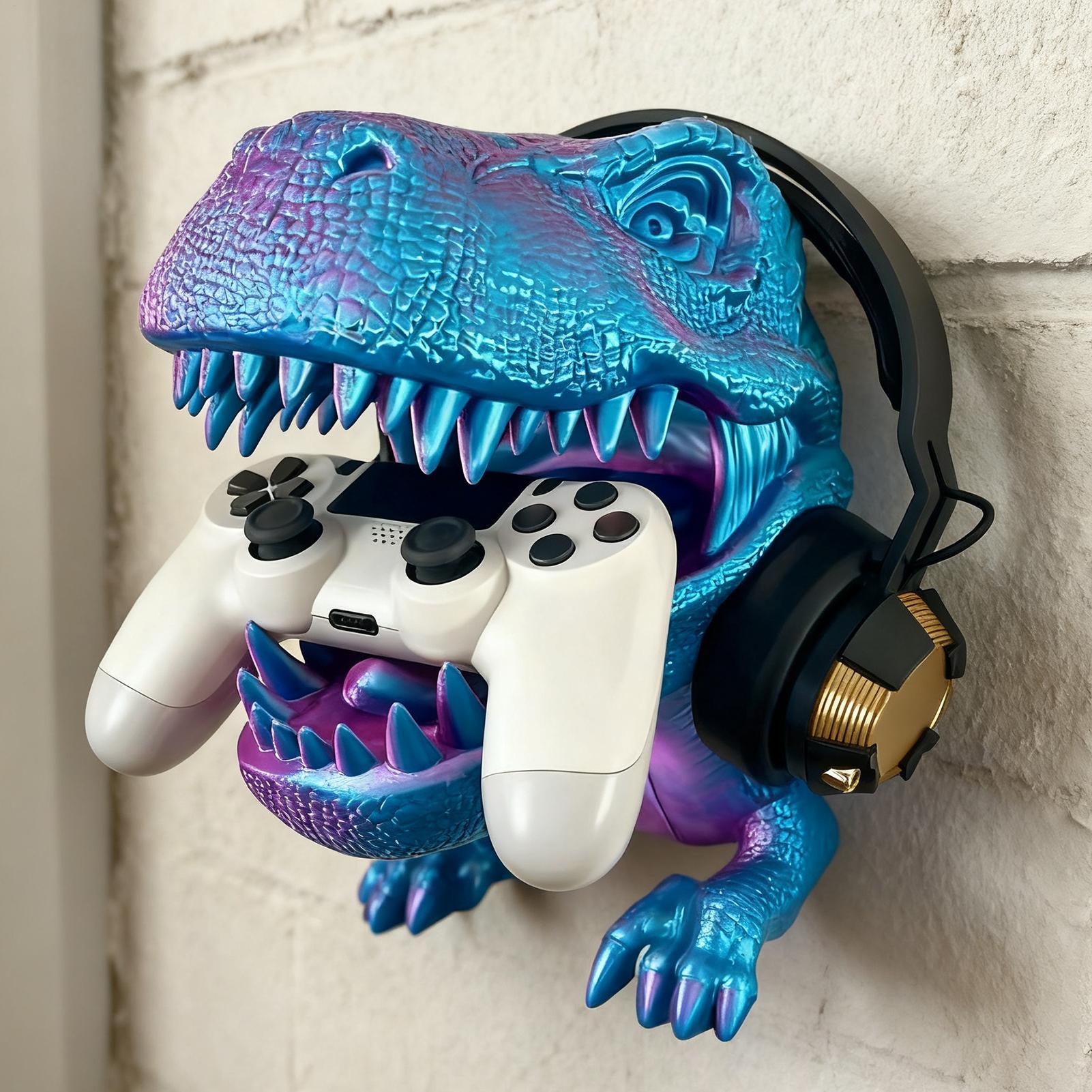 3D Printing Room - 3D Gedrukt Tyrannosaurus Rex Stand Hoofdtelefoon