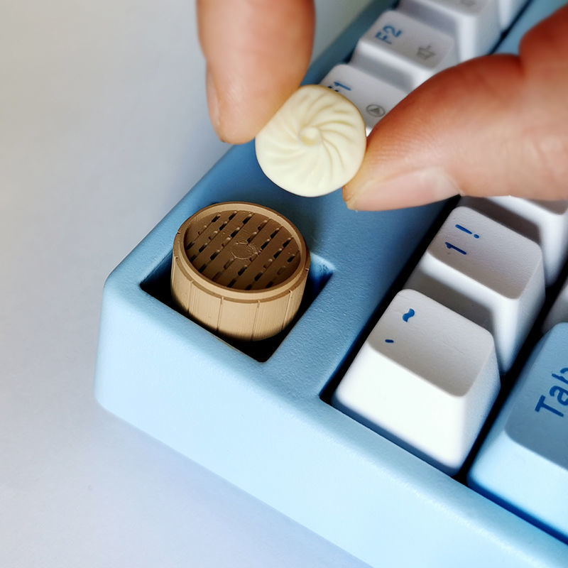 3D Printing Keyboard Keys - Gepersonaliseerde gestoomde broodjes Dumplings Mechanisch toetsenbord