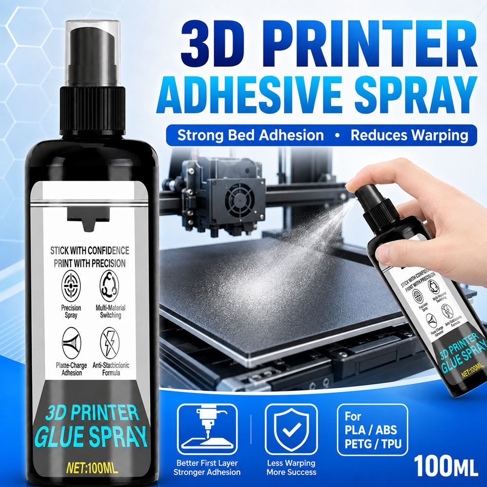 Petg Filament - 100/200ml Sterke 3D-printerlijmspray Geschikt voor PLA-,