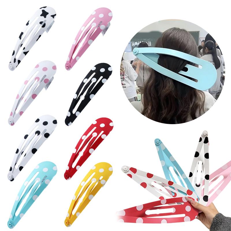 3D Printing Metal - Grappige extra grote haarclips Polka Dot