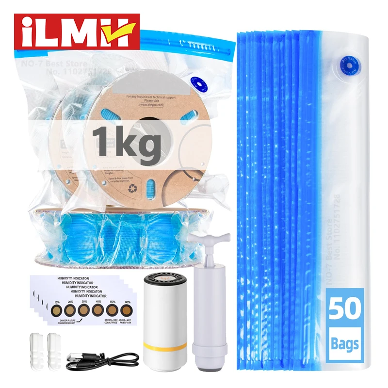 Petg Filament - 3D-printerfilamentvacuümzak met USB oplaadbare elektrische luchtpomp,