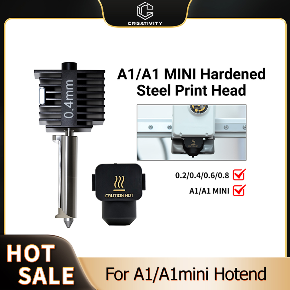 3D Printing Grinder - A1/A1 Mini alles-in-één hotend-kit met 0,4/0,6/0,8