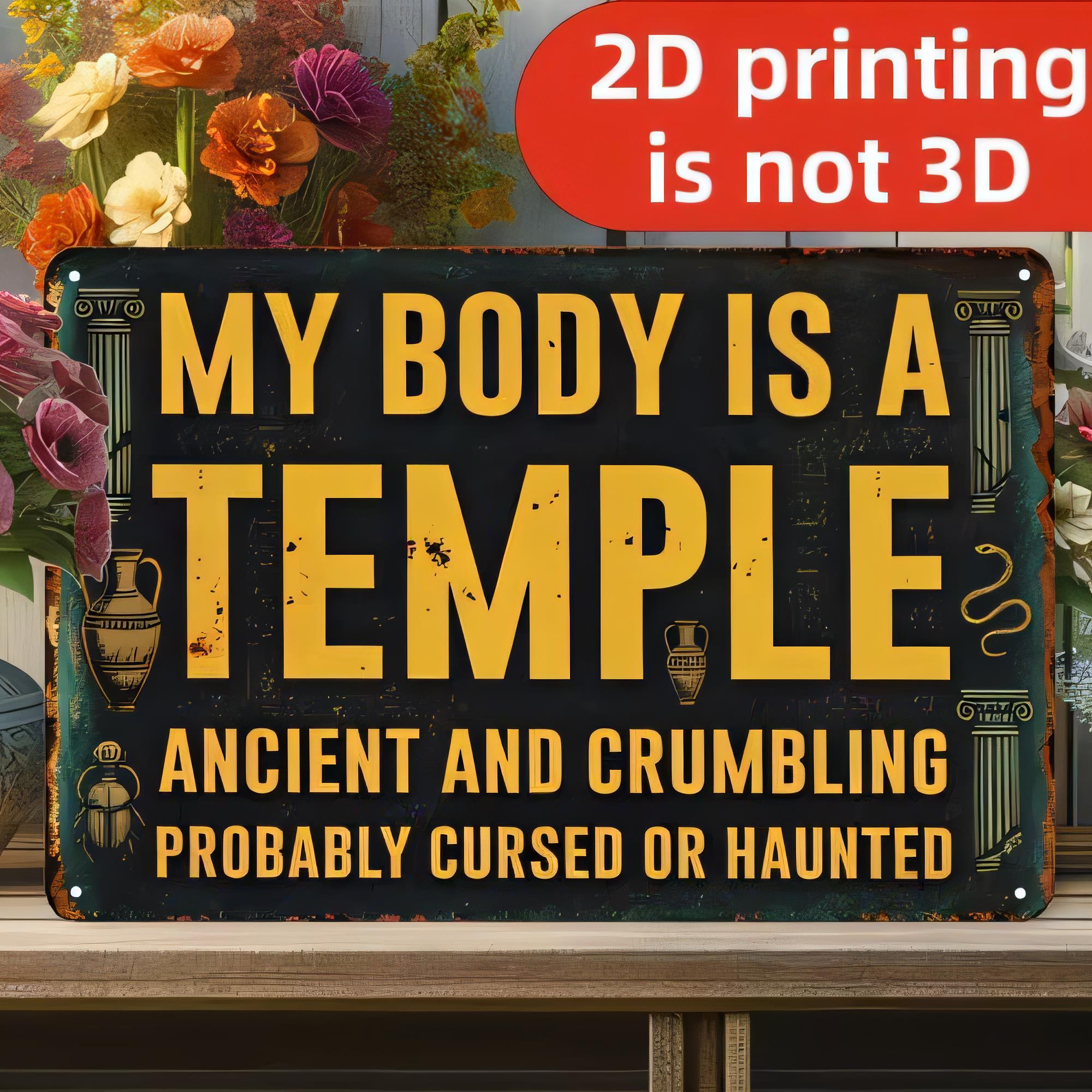 3D Printing Metal - Tinnen bord voor wanddecoratie, 2D-print, geen