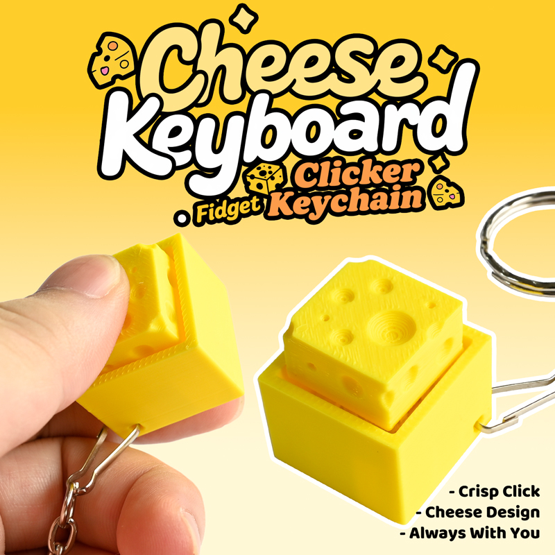 3D Geprinte Cheesy Key Fidget  - 3D Printing Objects recensie en prijs