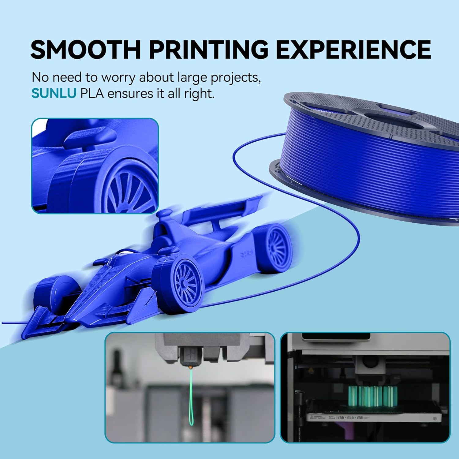 SUNLU PLA/PLA+/PETG/ZIJDE/PLA  - 3D Printing Nylon recensie en prijs