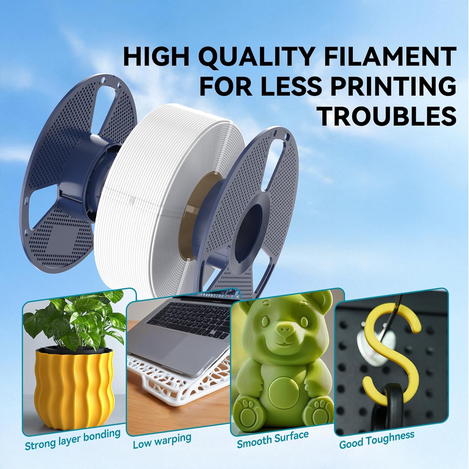 SUNLU PLA/PLA+/PETG/ZIJDE/PLA  - 3D Printing Nylon recensie en prijs