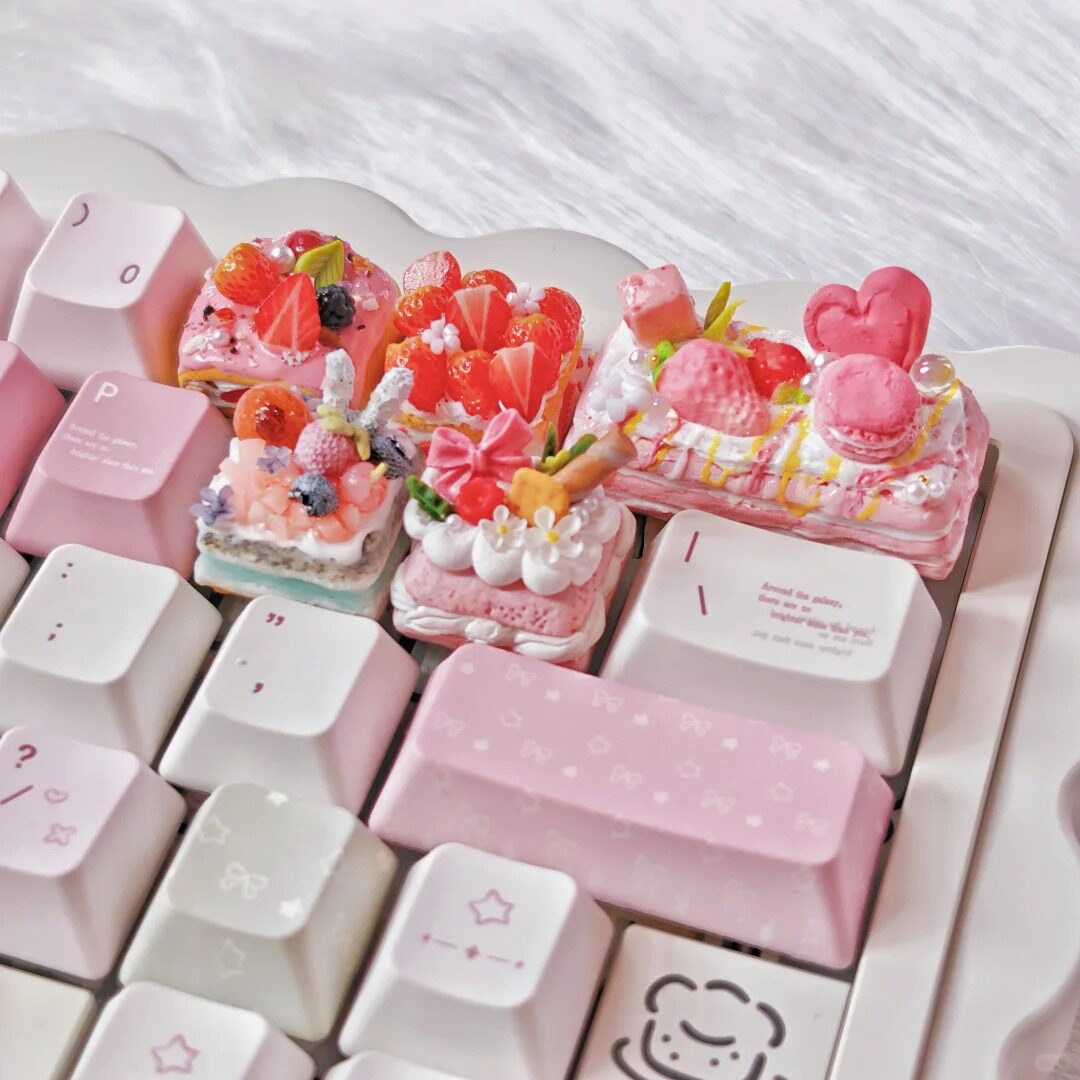 Cake Thema Keycaps Set 3D Hars - 3D Printing Keyboard Keys recensie en prijs