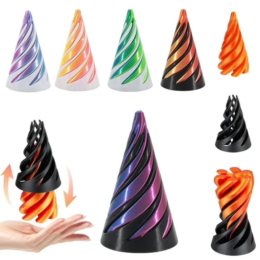 3D-geprint spiraalvormig kegel - 3D Printing Objects recensie en prijs