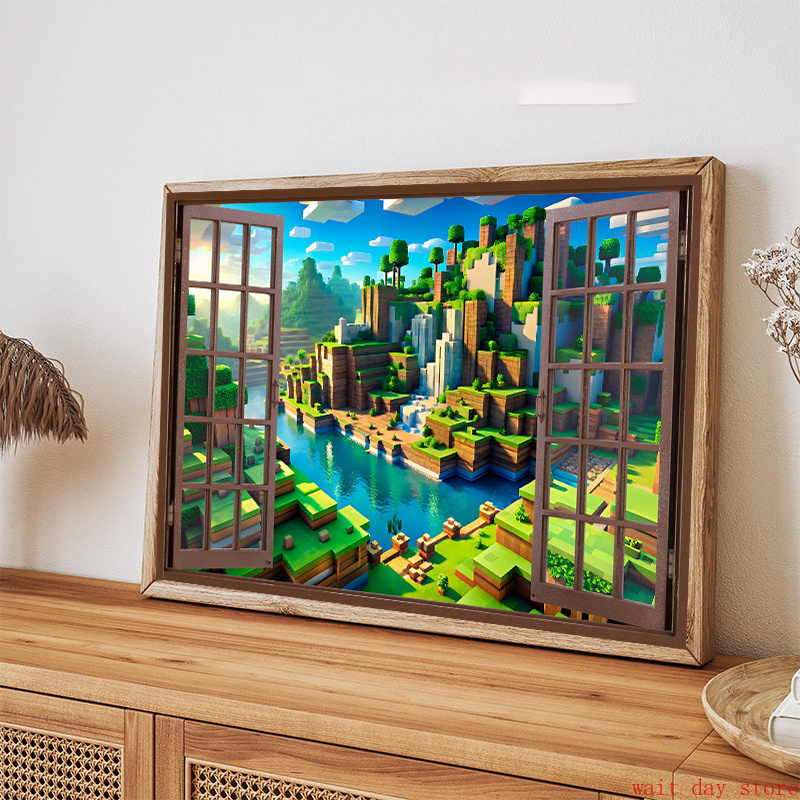 Block Pixel Video Game Landsch - 3D Printing Videos recensie en prijs