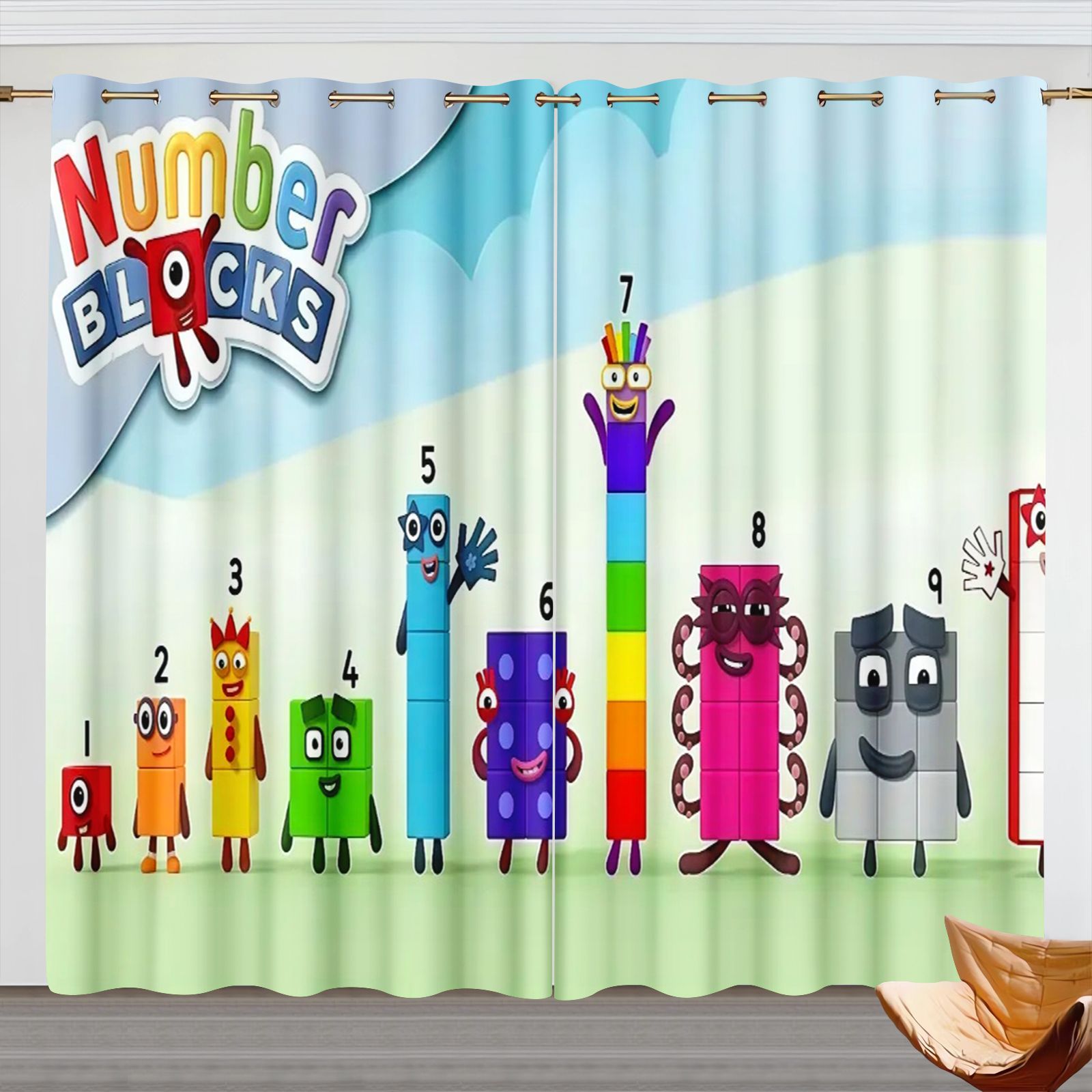 Numberblocks Cartoon Gordijnen - 3D Printing Room recensie en prijs