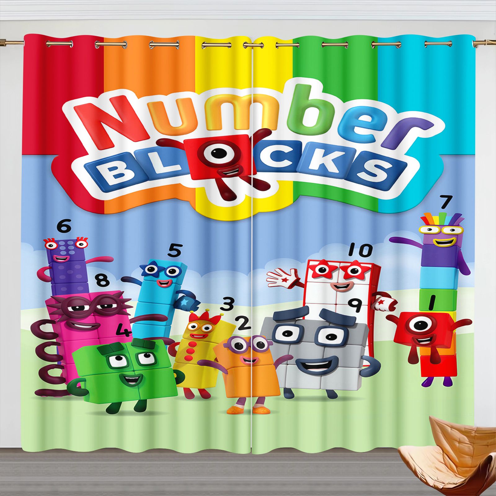 Numberblocks Cartoon Gordijnen - 3D Printing Room recensie en prijs