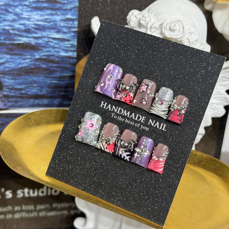10 stuks Y2K paars roze zebra  - 3D Printing Metal recensie en prijs