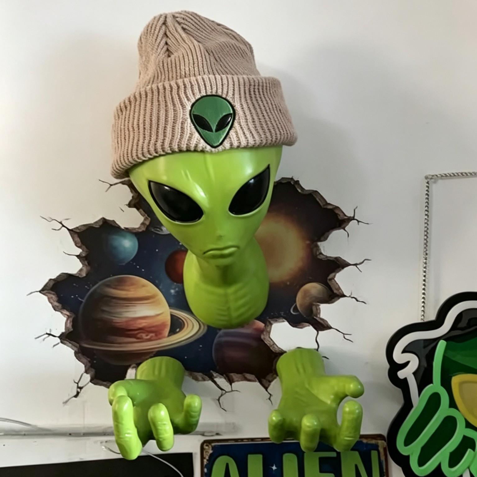 1 groene alien-hanger, 3D alie - 3D Printing Objects recensie en prijs