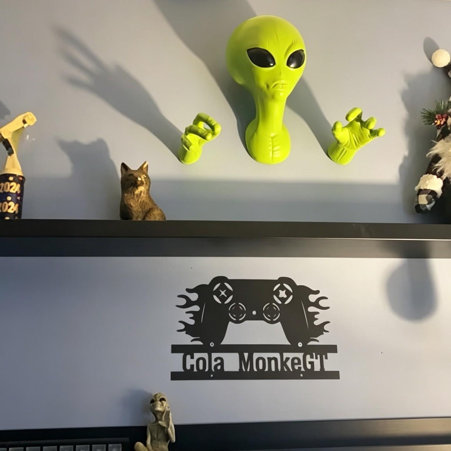 1 groene alien-hanger, 3D alie - 3D Printing Objects recensie en prijs