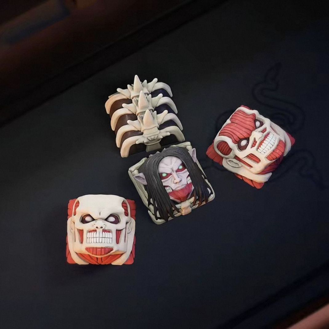 NIEUWE Attack on Titan Co bran - 3D Printing Keyboard Keys recensie en prijs