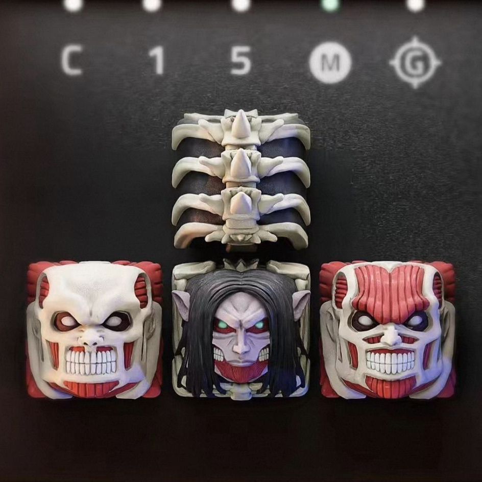NIEUWE Attack on Titan Co bran - 3D Printing Keyboard Keys recensie en prijs