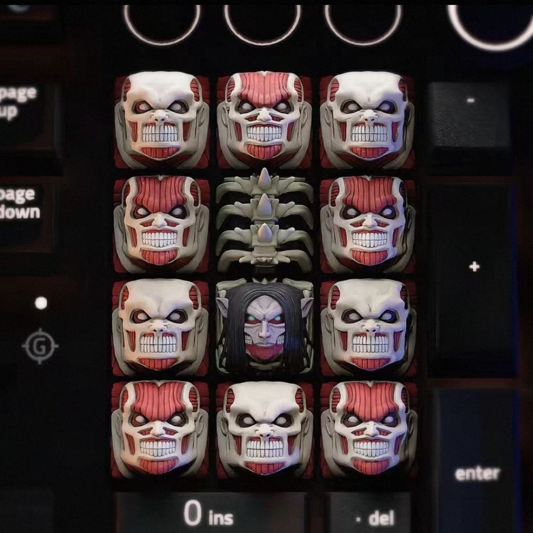 NIEUWE Attack on Titan Co bran - 3D Printing Keyboard Keys recensie en prijs